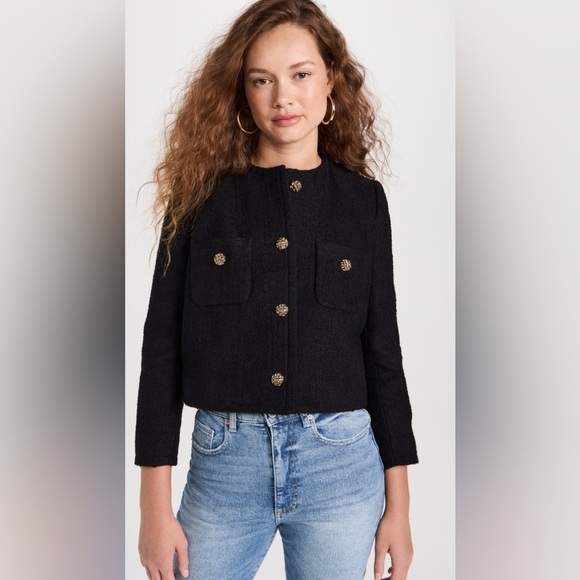 BA&SH Meredith Black Jacket 2 - Picture 5 of 12